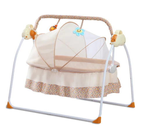 Portable Electric Swing Baby Crib with Bluetooth Remote