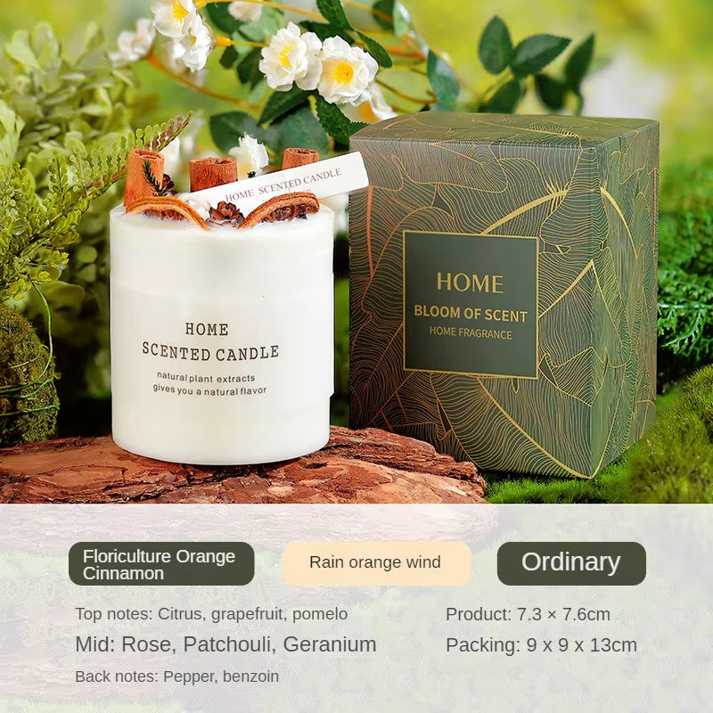 Floral Art Aromatherapy Candle Companion Gift True Flower Aromatherapy Bedroom Ornament Eternal Life Flower Candle Birthday Gift