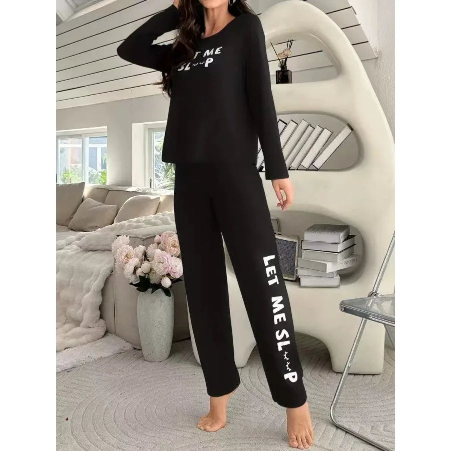 Sleepwear Women's Nightgown Long Sleeve Pajamas Ladies Pj Sets for Woman Pyjamas Set Pajama Girl Home Wear Set Homewear Female