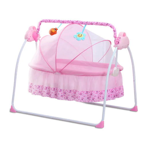 Portable Electric Swing Baby Crib with Bluetooth Remote